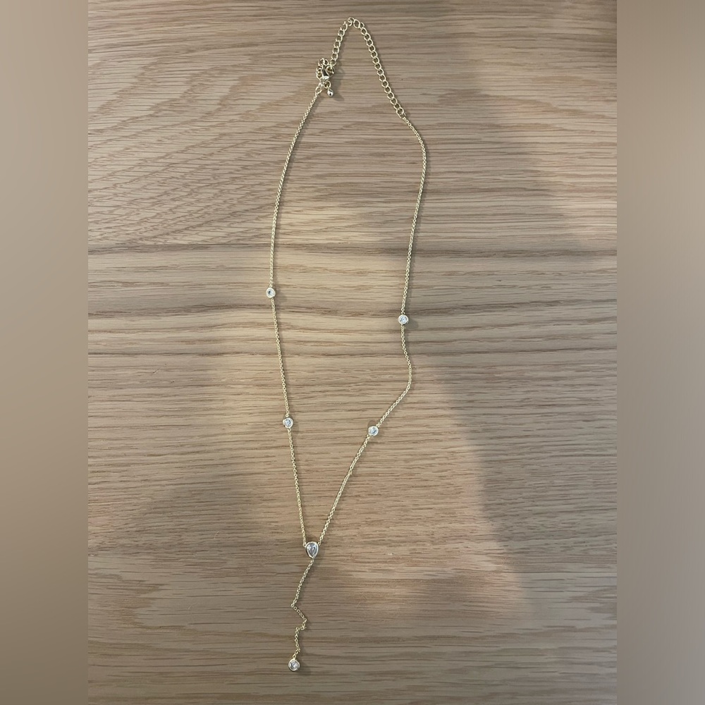 Jennifer Miller Bezel Lariat necklace